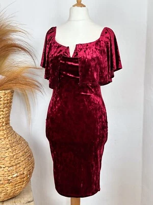 LUNA LOVES edles Kleid in Bordeaux Gr. S - Bild 1 von 4