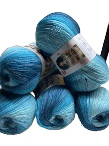 YarnArt Angora Active DK Mohair Blend 5x100 Grams Ball - Picture 1 of 2