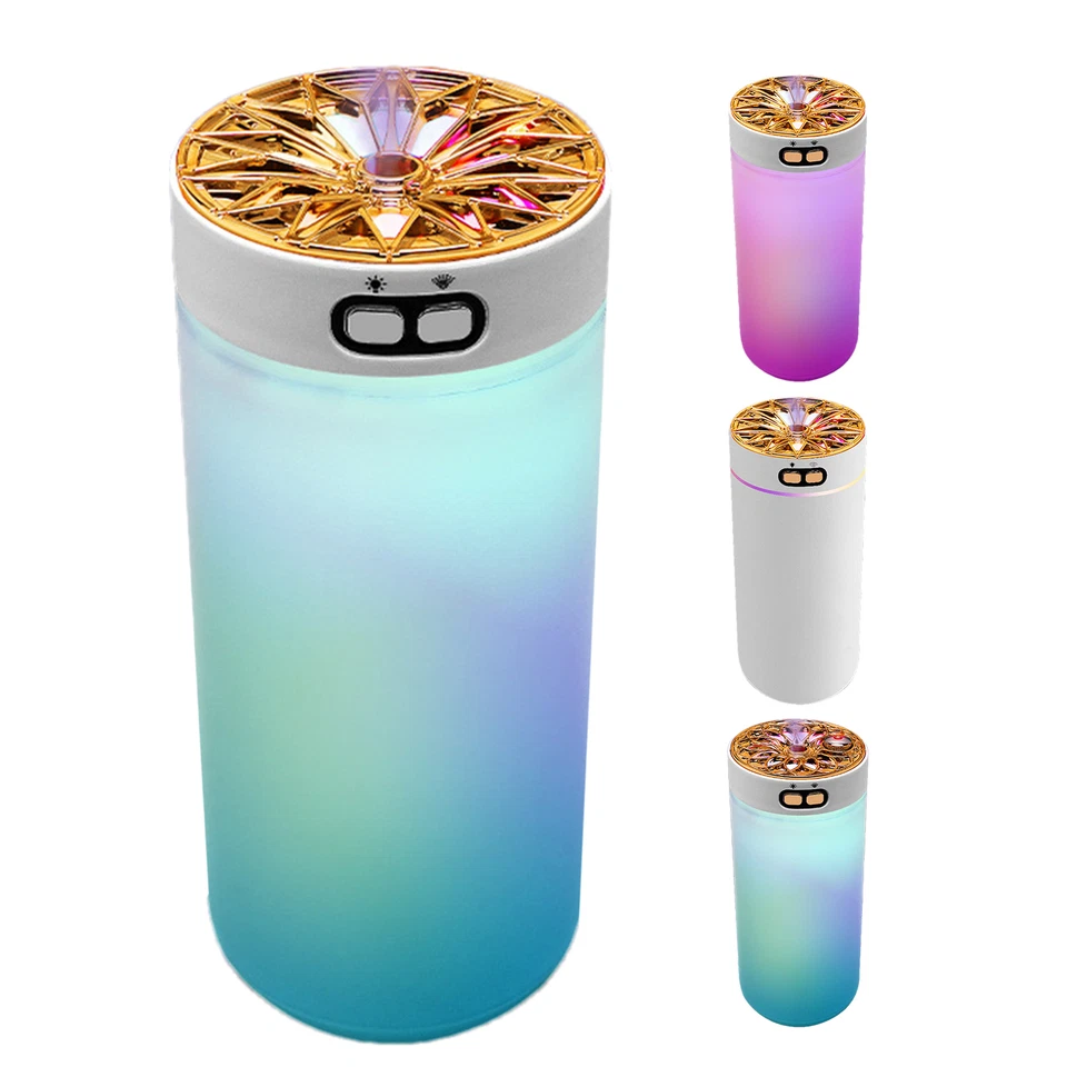 Mini Car Humidifier Air Purifier Freshener Led Aroma Essential Oil Diffuser - image 1 of 4