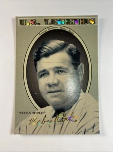 Babe Ruth New York Yankees Gold Embossed Foil US Legends Prototype Card  - Bild 1 von 2