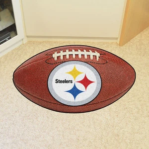 Pittsburgh Steelers 20.5"x32.5" Football Area Rug Mat - Picture 1 of 2