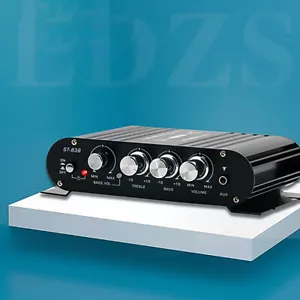 ST-838 Amplificatore di Potenza HiFi 2.1 Canali 80W*2 Stereo Amplificatore Suono Basso - Foto 1 di 17