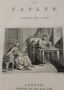 The TATLER 1797 Leather-bound 4 Volumes, pre-rev war content 1709-10 Antique - Picture 1 of 12