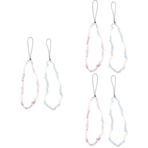 2pcs Universal Crystal Stone Phone Case String Cellphone Wrist Rope - Zdjęcie 1 z 12
