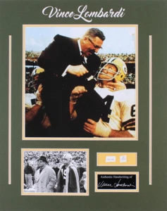 Vince Lombardi 16x20 Custom Matted Photo Display w/Hand-Written Word From Letter - Picture 1 of 4