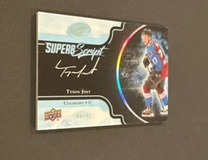 2017-18 UD ICE TYSON JOST SUPERB SCRIPT ON-CARD AUTO SP RC #’d 48/49! - Picture 1 of 8