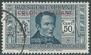 1932 EMISSIONI GENERALI USATO DANTE 50 CENT - RA6 - Imagen 1 de 1