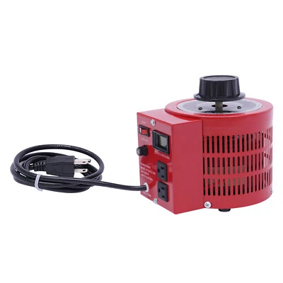 Regulador de voltaje de CA medido 2000VA Variac transformador rojo variable 0-130V 20Amp Foto 1 de 4