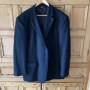 Pronto Uomo Black Cashmere Silk Wool Blazer Mens 48 Regular - Picture 1 of 9
