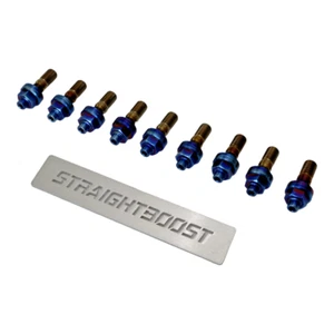 Kit de pernos colector de escape turbo titanio para Mitsubishi Evolution Evo 6/7/8/9 2G - Imagen 1 de 8