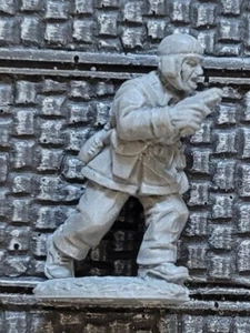 28 mm Segunda Guerra Mundial Ejército Francés Cuartel General Comando Tanque Oficial Char B Tripulación Pelotón (B) - Imagen 1 de 2