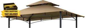 Grill Gazebo Replacement Canopy Roof -  5X8 Double Tiered Outdoor BBQ Gazebo - Picture 1 of 6