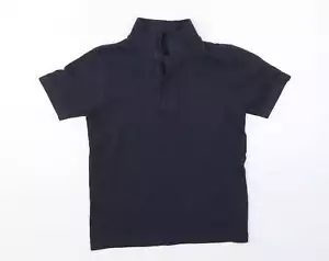 TU Boys Blue Cotton blend Polo Size 6 Years - Picture 1 of 12