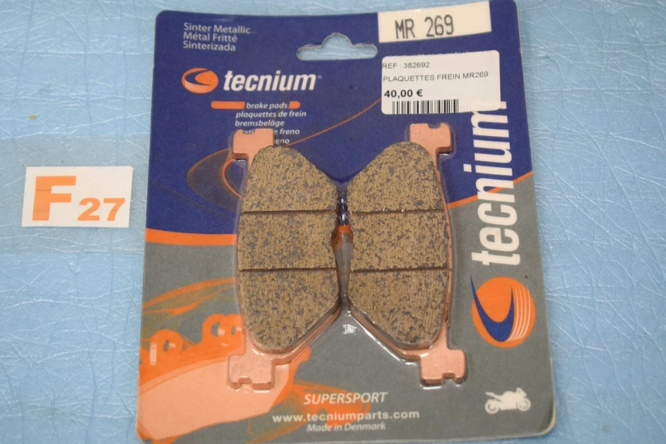 2 plaquettes de frein TECNIUM Yamaha TDM 900 FJR 1300 1200 SUPER TENERE XV 950 - Photo 1/1