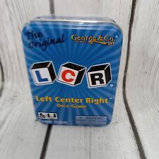 LCR Game Left Center Right The Original Dice Game Blue Tin George&Co New Sealed