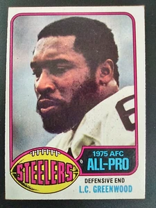 1976 Topps #180 L.C. Greenwood Steelers Surface Wear - Picture 1 of 7
