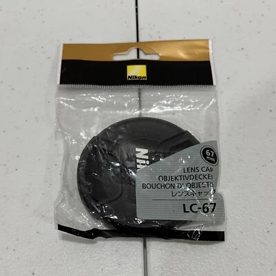 Genuine Nikon LC-67 Front Lens Cap 67mm Snap-On Lens Dust Cover Protector - Image 1 of 4