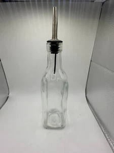 Anchor Hocking #2 Speiseöl und Vingegar Glasflasche mit Auslauf - Bild 1 von 2