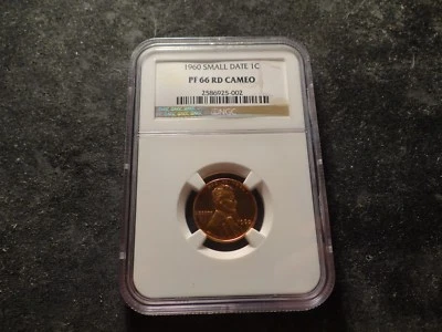 1960 NGC PR66 Cameo RED RD Lincoln Head Cent Small Date RXR SLABZ - Image 1 of 4