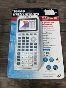 Texas Instruments TI-84 Plus CE Python Calculadora Gráfica Mejorada Blanca NUEVA - Imagen 1 de 1