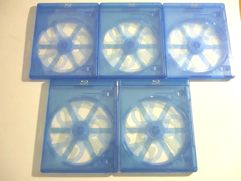 Lot of ( 5 ) Blu-Ray Standard 2-Disc Empty Replacement Cases VG Cond. $3 Max S/H - Image 1 of 4