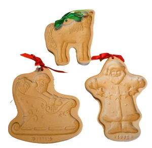 Lot 3 Hill Design 1992 und 1993 braune Tüte Weihnachten Plätzchen Kunst Formen Santa usw - Bild 1 von 10