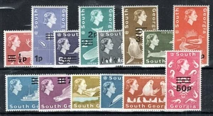 Falkland Islands - South Georgia 1971-76 Decimal Currency opt set SG 18-30 MH - Picture 1 of 1