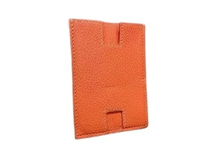 HERMES card case Rodring - Orange Chevre Unisex - Picture 1 of 5