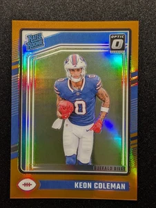 2024 Panini Donruss Optic Keon Coleman RC Orange Prizm /249 Buffalo Bills - Bild 1 von 2