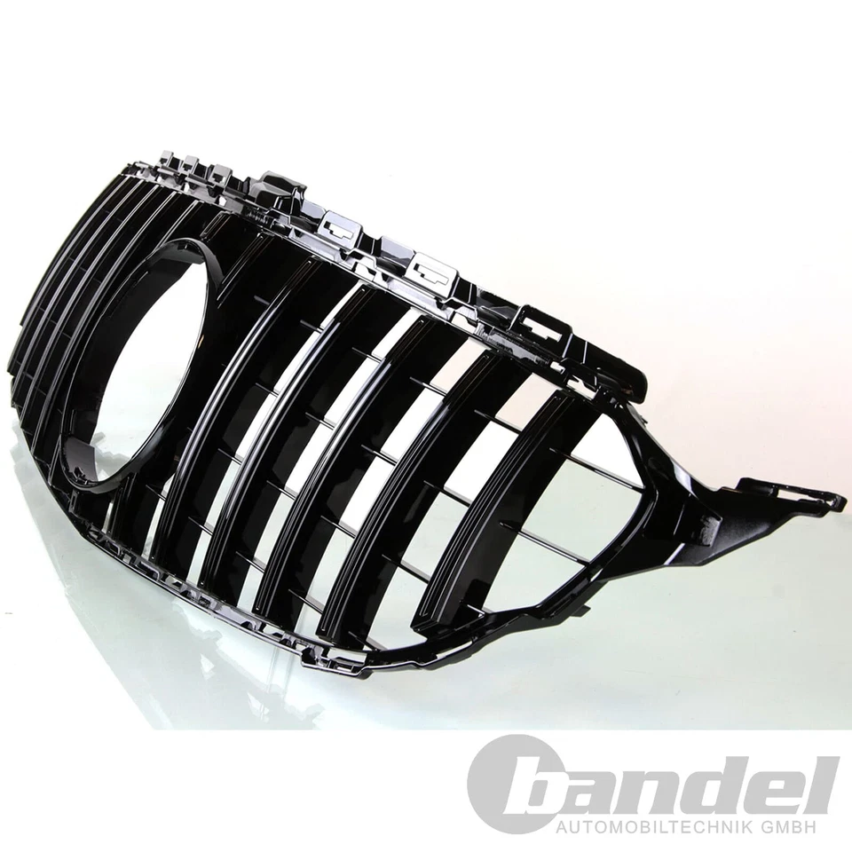 MARKENLOS GRIGLIA RADIATORE SPORTIVA NERA LUCIDA GRILL per MERCEDES CLASSE C W205 13-18 GTR-LOOK