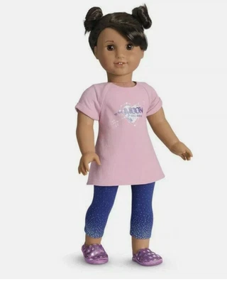 Muñeca American Girl Luciana's Pijama Conjunto Usado en Excelente Condición en CAJA Espacio 2018 GOTY Retirado Foto 1 de 4