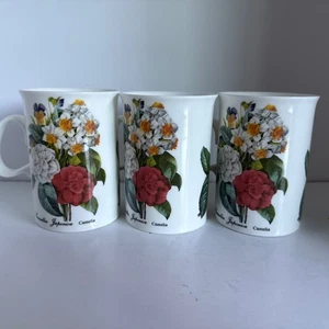 Taza de café Dunoon porcelana camelia, japonica y rosa hecha en Inglaterra - Imagen 1 de 6