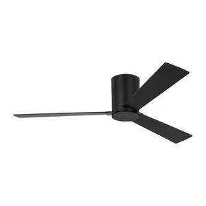 Visual Comfort Rozzen 52" Hugger Ceiling Fan 3RZHR52RZW in Midnight Black - Picture 1 of 1