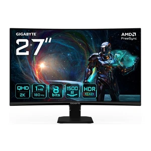 Gigabyte GS27QCA Gaming LED-Monitor Curved 27" 2560x1440 Pixel QHD 1ms HDMI DP - Bild 1 von 5