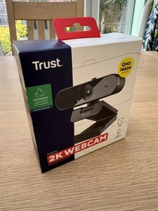 Trust Taxon 2K QHD Webcam Made with 85% Recycled Plastics, 2560x1440p Web Camera - Photo 1/4