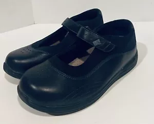 Drew Rose Black Leather 14375-99 Mary Jane Orthopedic Diabetic Shoes Sz 7 1/2 WW - Picture 1 of 11