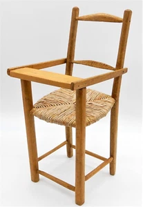 Holz Puppenhochstuhl Korb Sitz 13" hoch - Bild 1 von 9