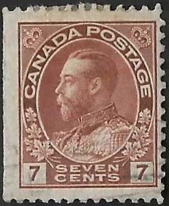 Canadá #114a "KING GEORGE V" usado fino 1916 edición almirante (B) - Imagen 1 de 2