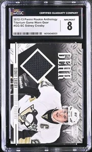 SIDNEY CROSBY, 2013 PANINI ANTHOL0GY #GG-SC,CGC 8MT, TITANIUM GAME WORN"🔥🍁 - Picture 1 of 2