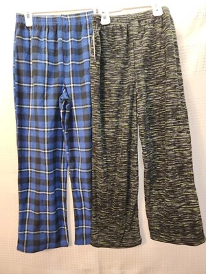 Boys Cuddl Duds 2-Pack Fleece Lounge Pajama Pants Size 8 Plaid MSRP$34 - Image 1 of 4