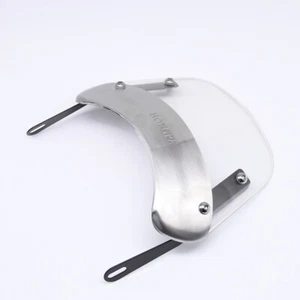 universale Faro rotondo 5-7'' parabrezza moto cupolino parabrezza Cafe Racer ATV - Picture 1 of 7