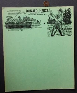 1950-60s Era Canajoharie New York Donald Henza Fly Fishing Fly Tying Poster----- - Picture 1 of 1