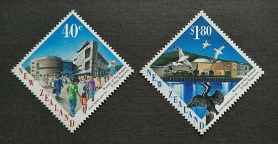1998 New Zealand Museum - Architecture Building Nature Birds 2v Stamps Mint NH - Image 1 of 2