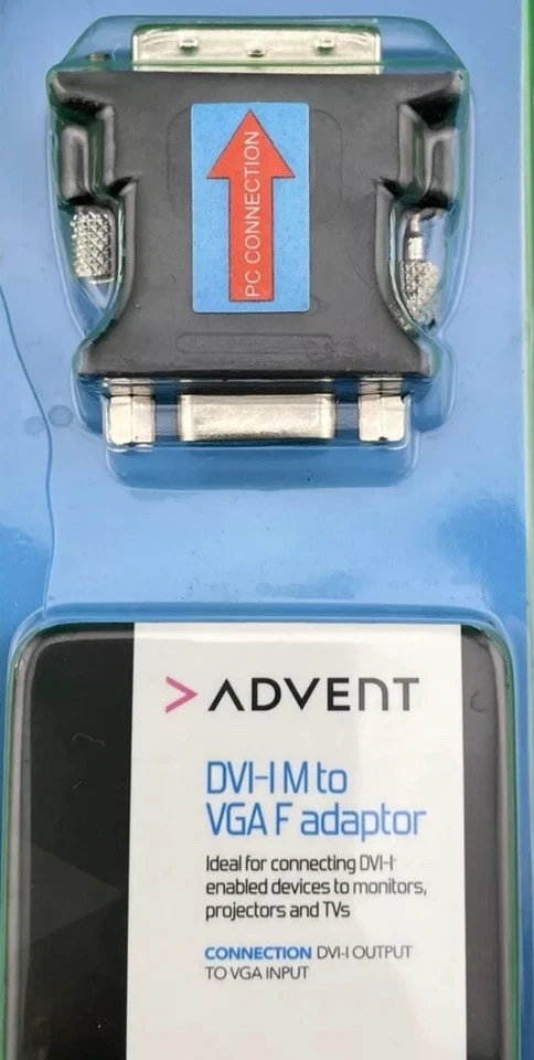 ADVENT  ADAPTOR  ADVMVGF12 - DVI M To VGA F Adaptor - Image 1 of 4