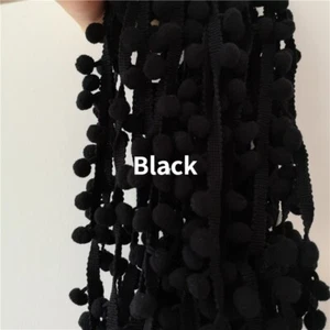 18M Pom Pom Ball Trimming Tassel Ribbon DIY Craft Sewing Ornament Edge Decor - Picture 1 of 29