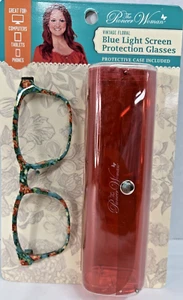 The Pioneer Woman Blue Light Screen Protection Glasses with Case Vintage Floral - Picture 1 of 3