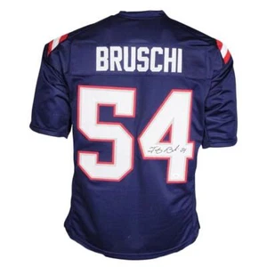 Camiseta de fútbol americano firmada por Tedy Bruschi de la Marina de Nueva Inglaterra (JSA) - Imagen 1 de 3