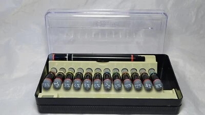 ⭕⭕⭕ROTRING VARIOSCRIPT⭕⭕⭕ALL 13 NIBS SIZES⭕COLLEGE SET⭕RAPIDOGRAPH / VARIANT - Immagine 1 di 4