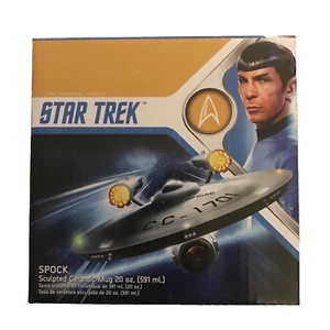 Classic Star Trek TV Series TOS Spock Figural Sculpted 20 oz Ceramic Mug NIB - Picture 1 of 8