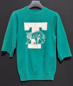 Vintage HANES Bobcats Are Back green sweatshirt - Picture 1 of 6